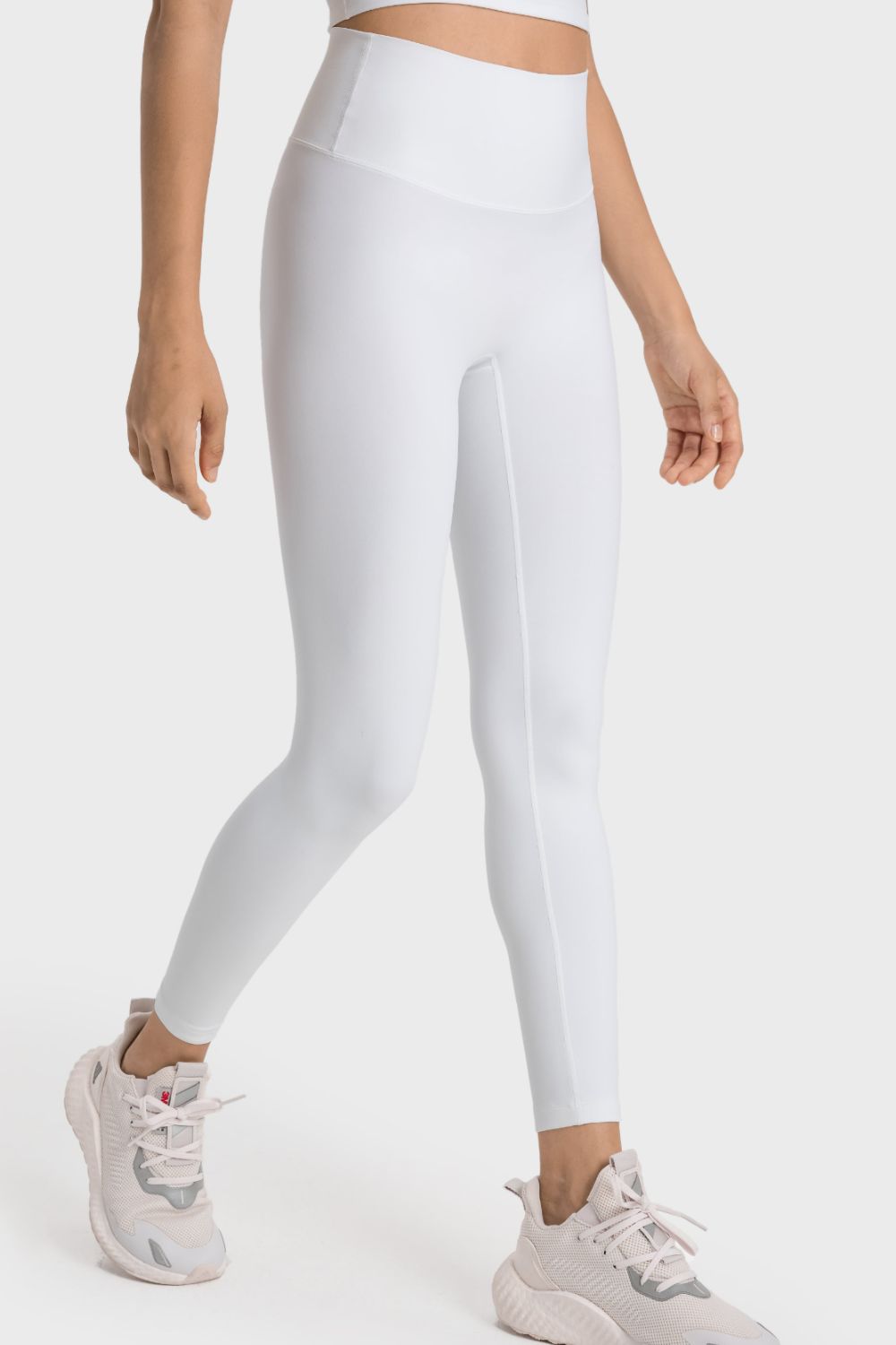 Meet You At The Bar(Bell) Feels Like Skin High-Rise Wide Waistband Yoga Leggings