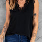 Lashes Are Better Eyelash Lace V-Neck Tank Top