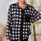 Hailey & Co By The Fireplace Plaid Button Up Jacket