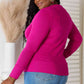 Zenana Magenta Memories V-Neck Long Sleeve Button-Down Cardigan in Magenta