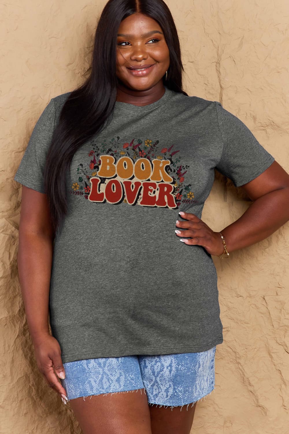 Simply Love BOOK LOVER Graphic Cotton Tee