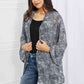 Melody Slithering Through Snake Print Chiffon Kimono