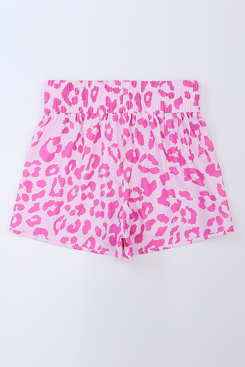 Wild in Pink Leopard Elastic Waist Shorts