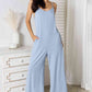 Basic Bae Hey Girl Spaghetti Strap V-Neck Jumpsuit with Pockets