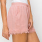 HYFVE Spring Forward Drawstring Frayed Shorts