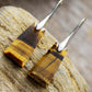 Everything Changes Handmade Natural Stone Dangle Earrings in Geometrical Shape