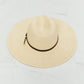 Fame Boho Summer Straw Fedora Hat