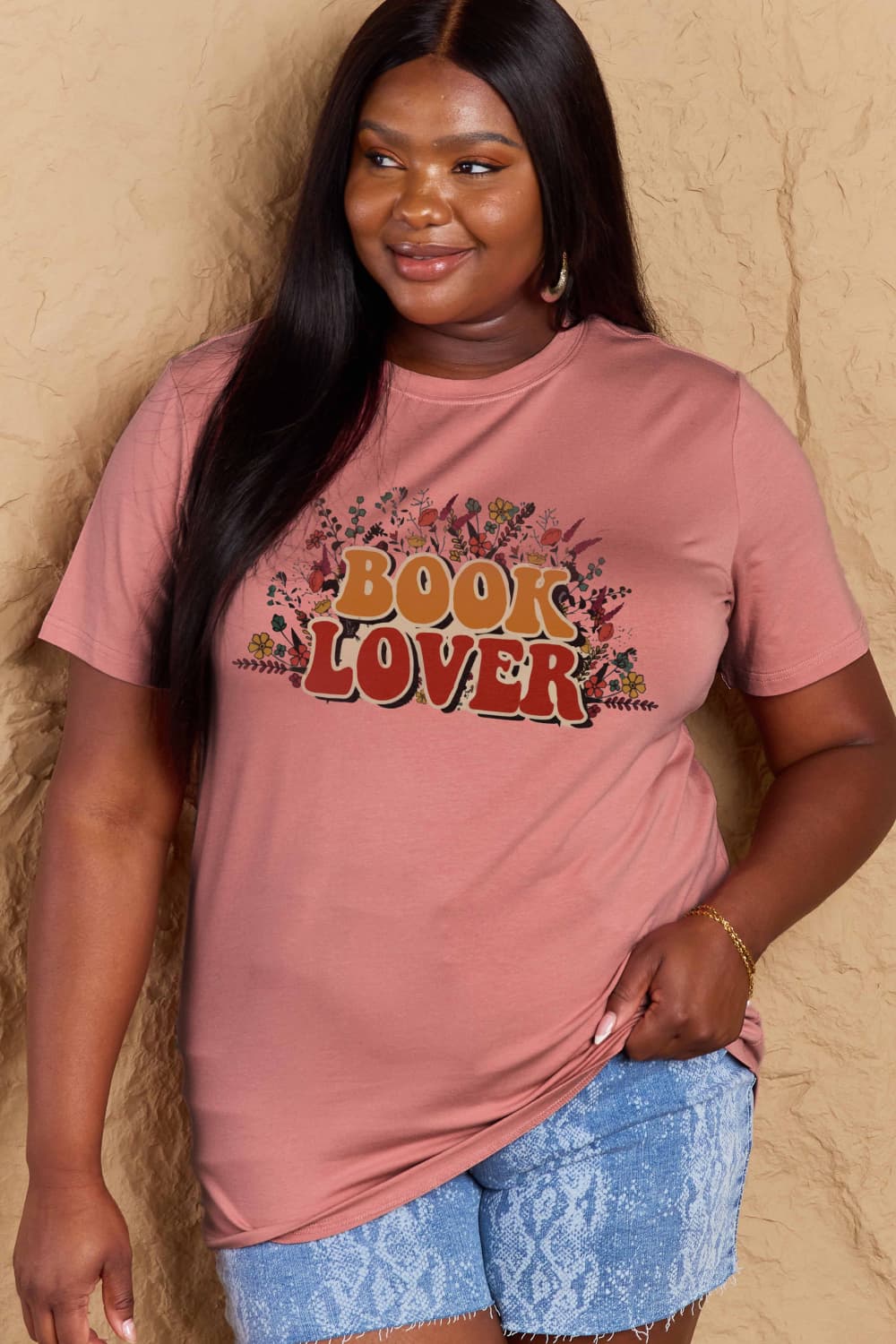 Simply Love BOOK LOVER Graphic Cotton Tee