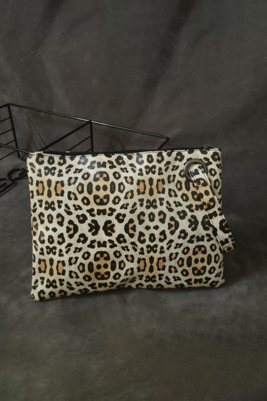 On The Prowl Leopard PU Leather Clutch