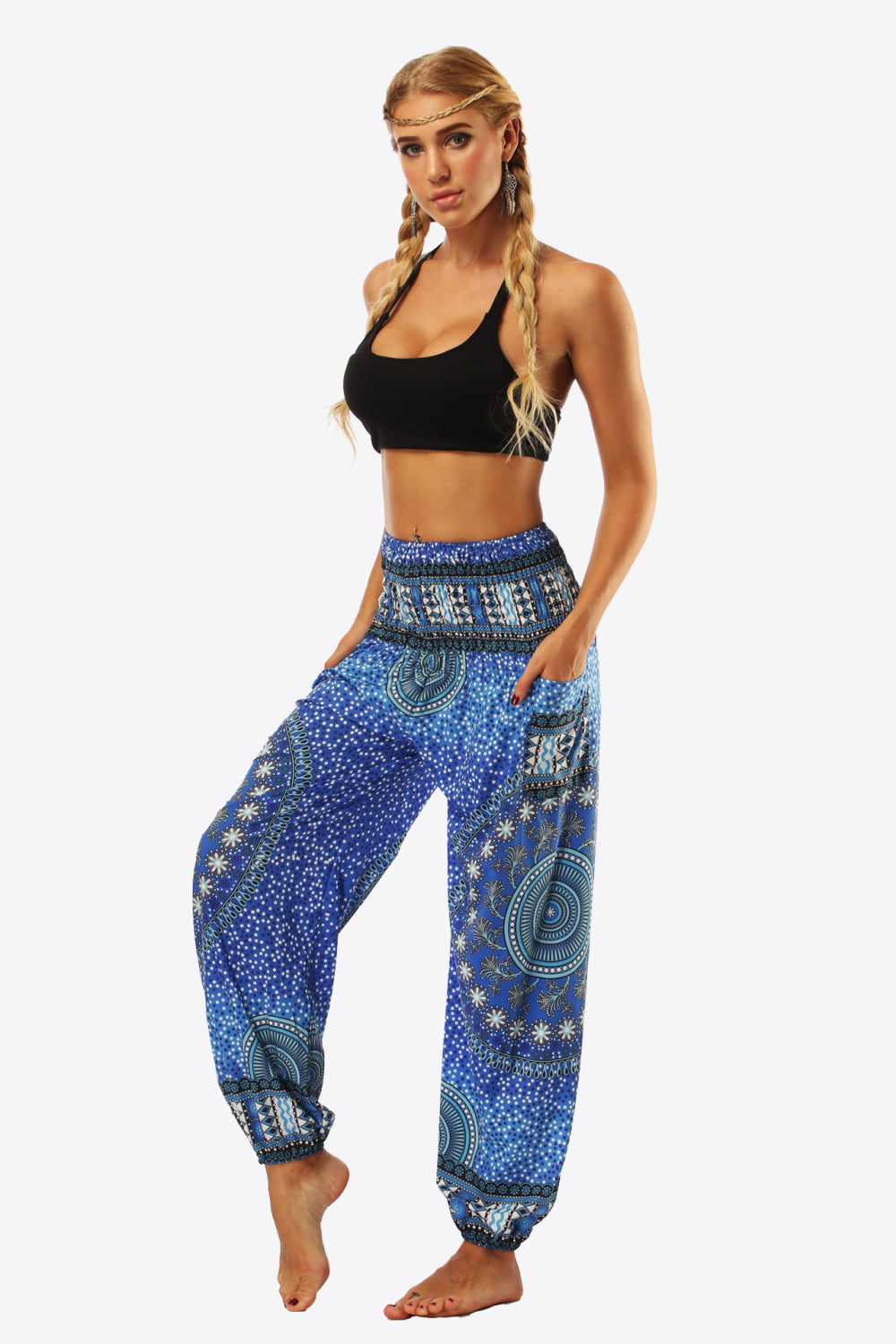 With Confidence High-Waist Printed Pants