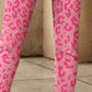 Lead The Pack Leopard Print Wide Waistband Skinny Pants