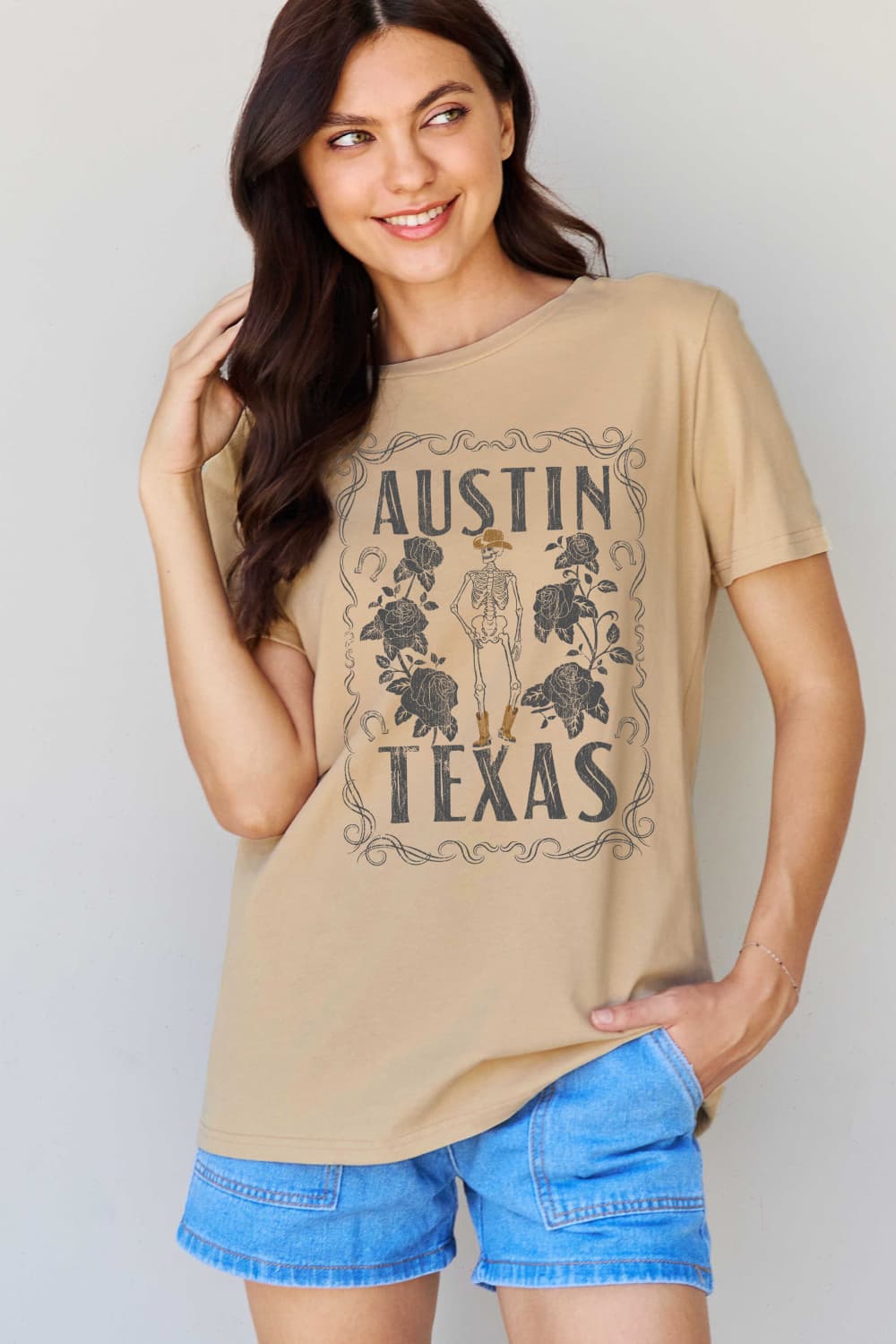Simply Love AUSTIN  TEXAS Graphic Cotton T-Shirt