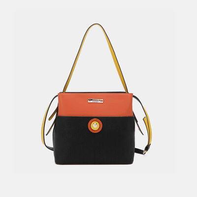 Nicole Lee USA Evolve Contrast Leather Shoulder Bag