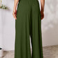 Double Take Phenomenally Me Smocked Wide Waistband Wide Leg Pants