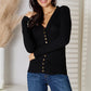 Zenana Memories V-Neck Long Sleeve Cardigan