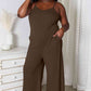 Basic Bae Hey Girl Spaghetti Strap V-Neck Jumpsuit with Pockets