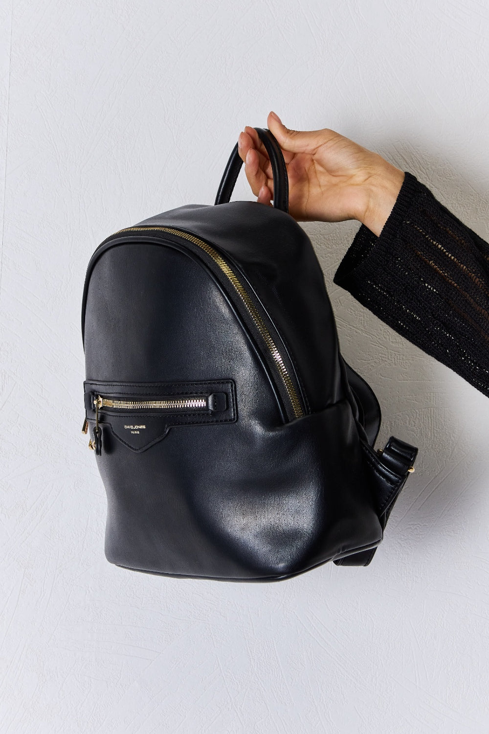 David Jones See The World PU Leather Backpack