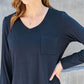 Basic Bae Take Me Anywhere V-Neck Long Sleeve Top