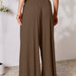 Double Take Phenomenally Me Smocked Wide Waistband Wide Leg Pants