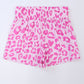 Wild in Pink Leopard Elastic Waist Shorts
