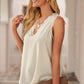 Lashes Are Better Eyelash Lace V-Neck Tank Top