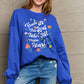Simply Love Proverbs 3:5 Flower Graphic Sweatshirt