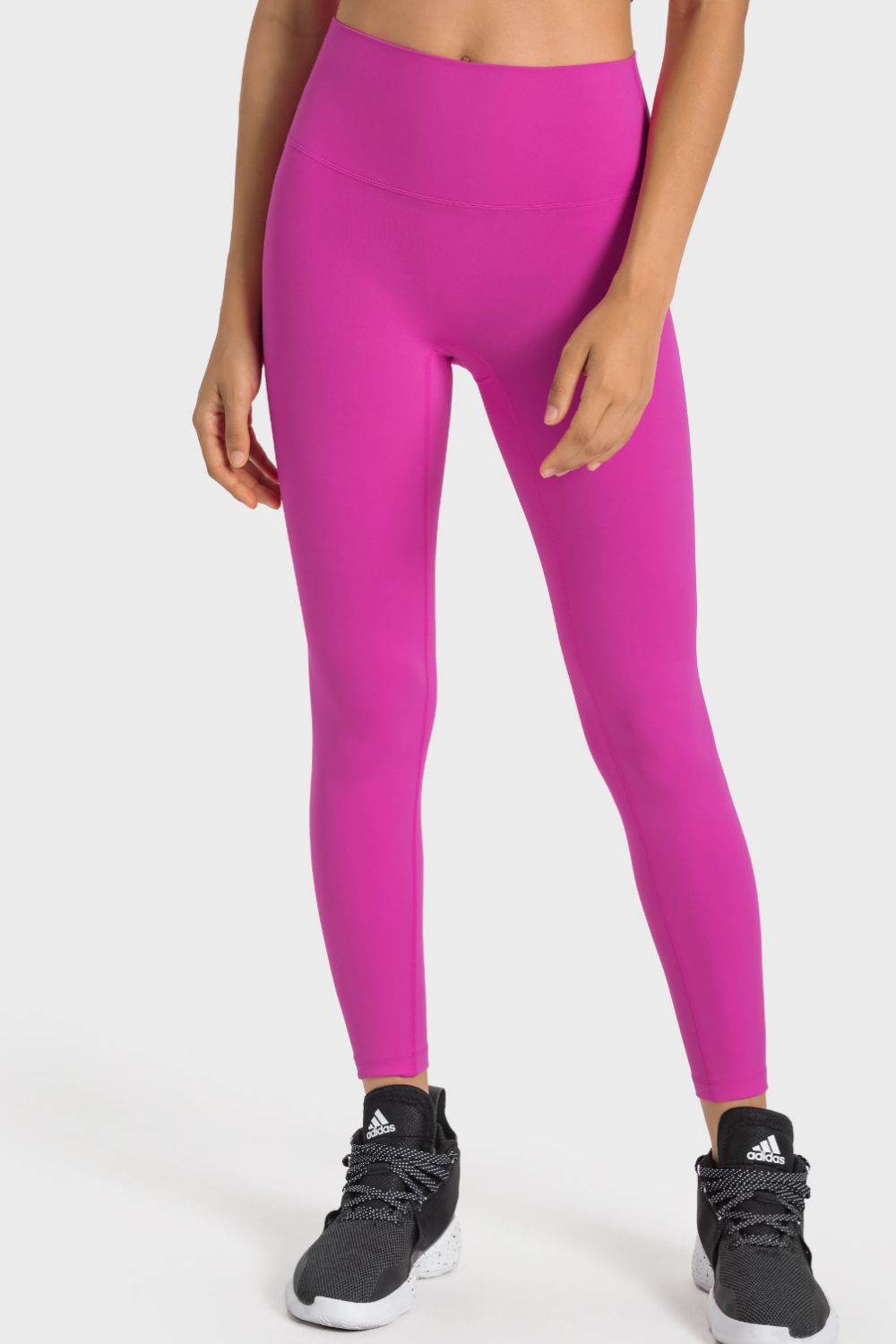 Meet You At The Bar(Bell) Feels Like Skin High-Rise Wide Waistband Yoga Leggings