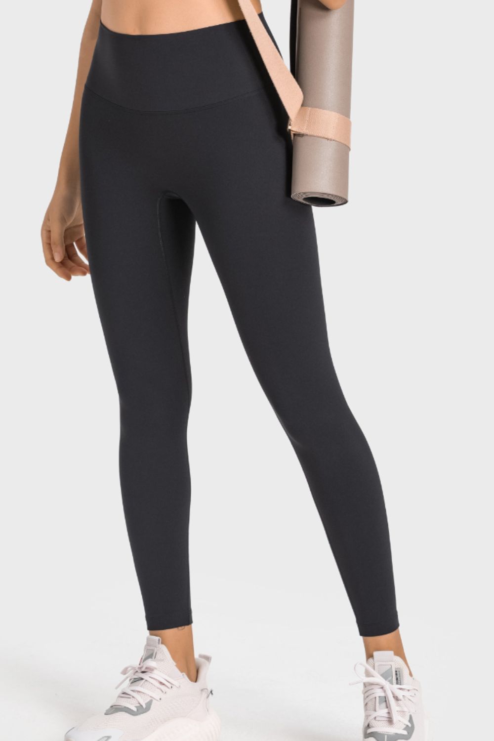 Meet You At The Bar(Bell) Feels Like Skin High-Rise Wide Waistband Yoga Leggings