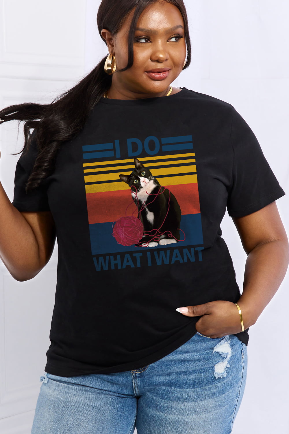 Simply Love I DO WHAT I WANT Graphic Cotton Tee