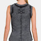 Zenana Catching Some Rays Washed Ribbed Round Neck Slim Tank