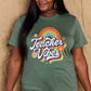 Simply Love TEACHER VIBES Graphic Cotton T-Shirt