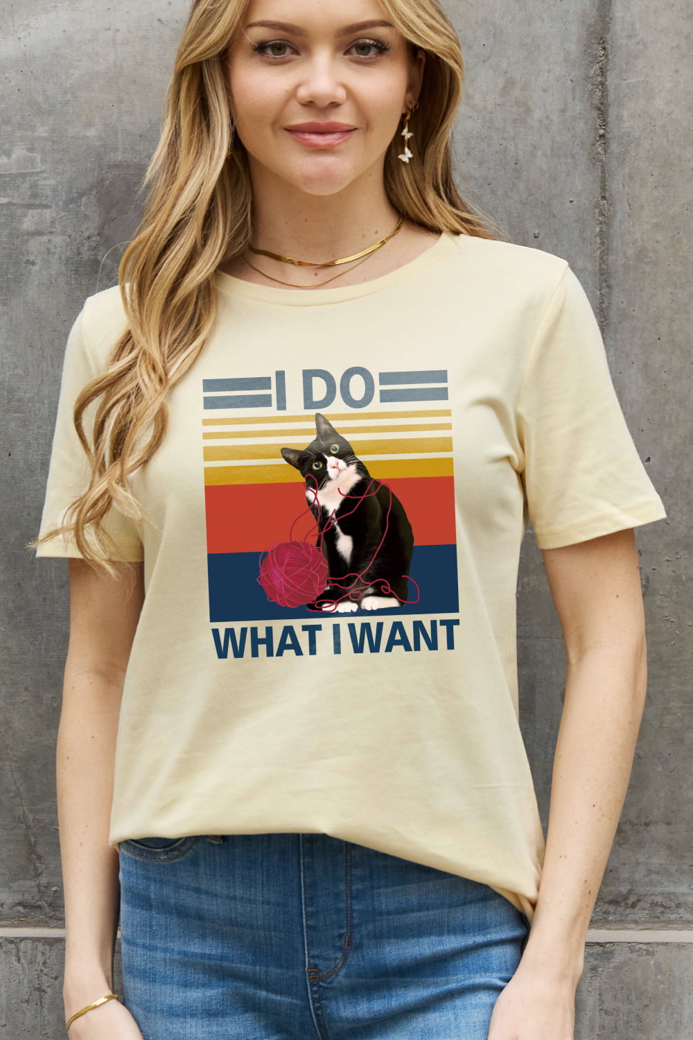 Simply Love I DO WHAT I WANT Graphic Cotton Tee