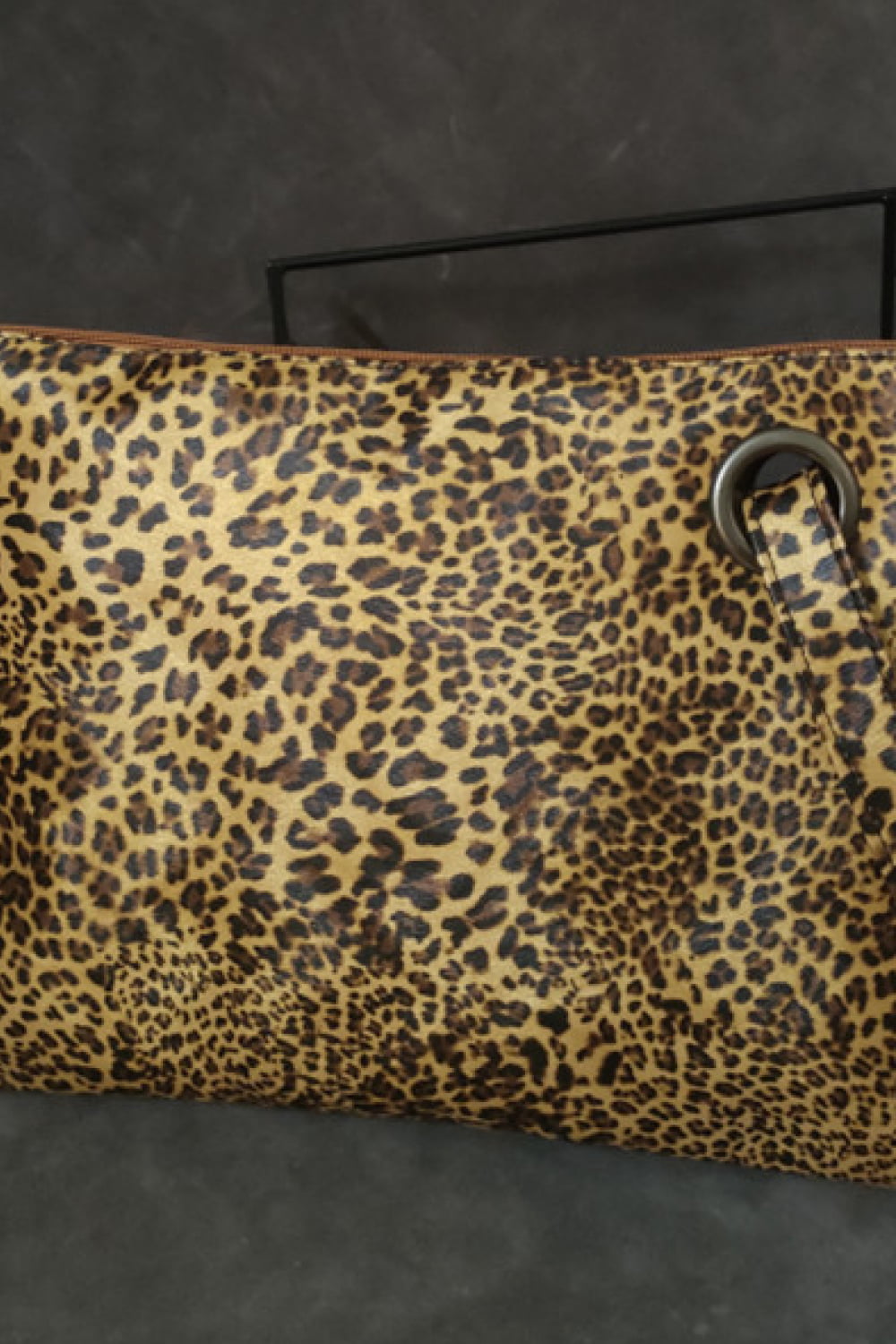 On The Prowl Leopard PU Leather Clutch