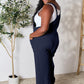 Double Take Keepin' It Real Wide Strap Overall with Pockets