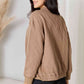 Heimish Chill Mode Zip-Up Jacket with Pockets in Mocha