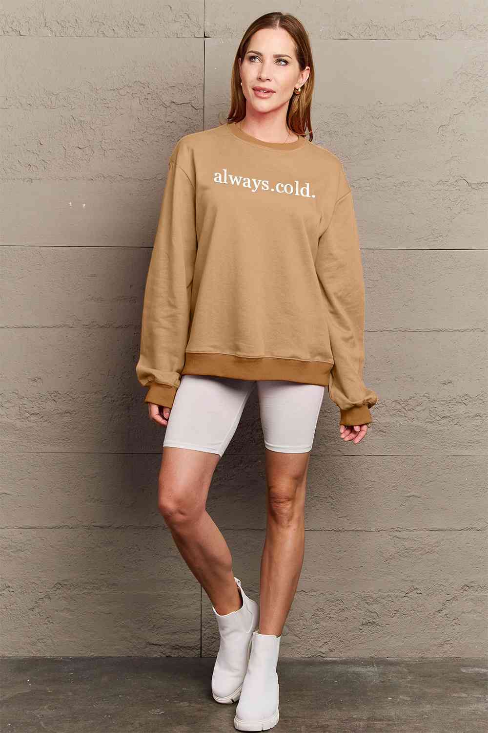 Simply Love ALWAYS.COLD. Graphic Sweatshirt
