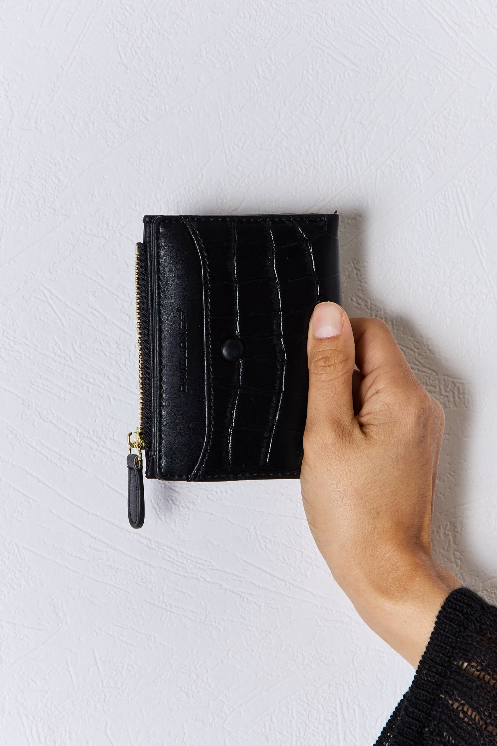 David Jones Through Thick & Thin Texture PU Leather Mini Wallet