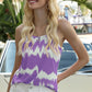 Purple is the Full Circle Tie-Dye Two-Tone Cami
