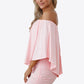 Vacation Vibes Off-Shoulder Layered Dress