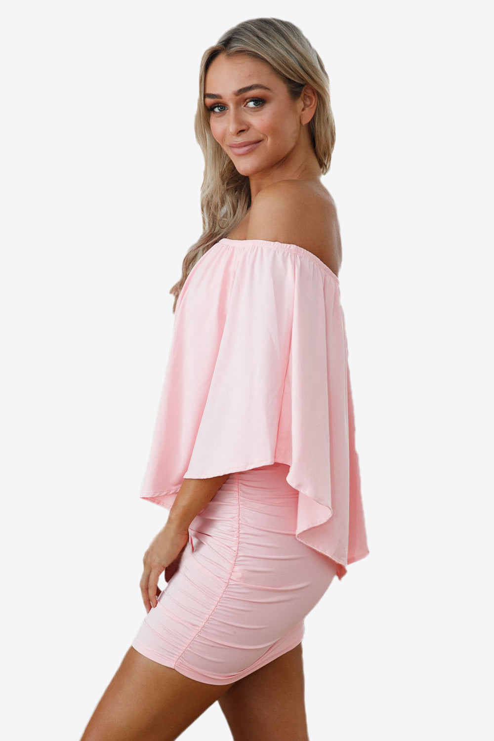 Vacation Vibes Off-Shoulder Layered Dress