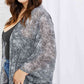 Melody Slithering Through Snake Print Chiffon Kimono