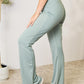 Heimish Fall Mornings Wide Waistband Sports Pants in Sage