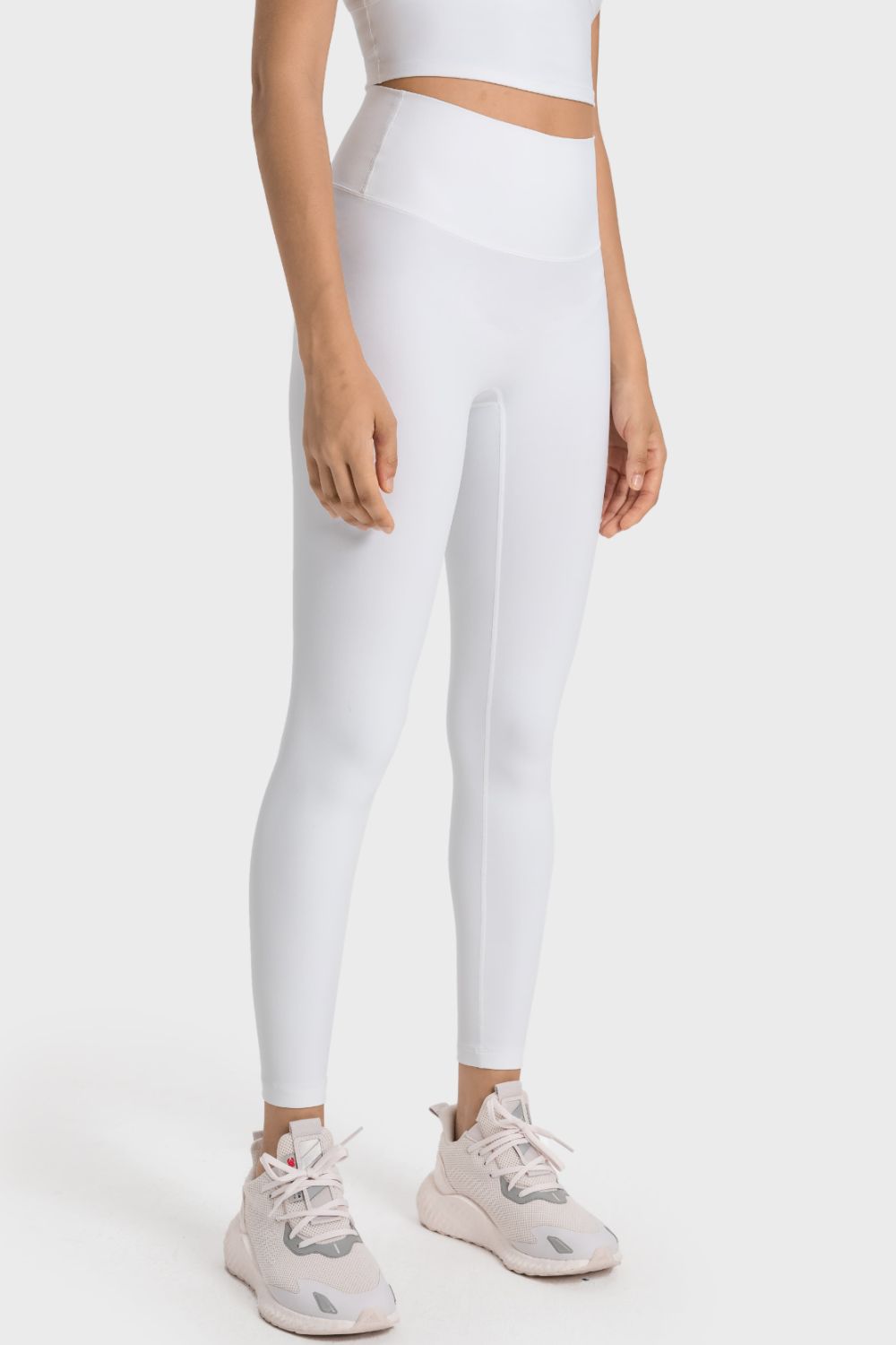 Meet You At The Bar(Bell) Feels Like Skin High-Rise Wide Waistband Yoga Leggings