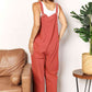 Double Take I'm On Relax Time Wide Leg Overalls with Front Pockets