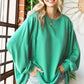 First Love Mint Conviction Exposed Seam Blouse