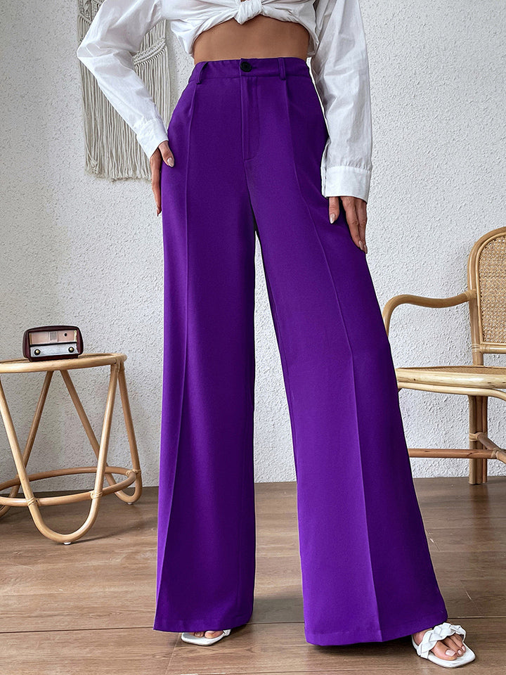 Purple Passion High Waist Wide Leg Pants