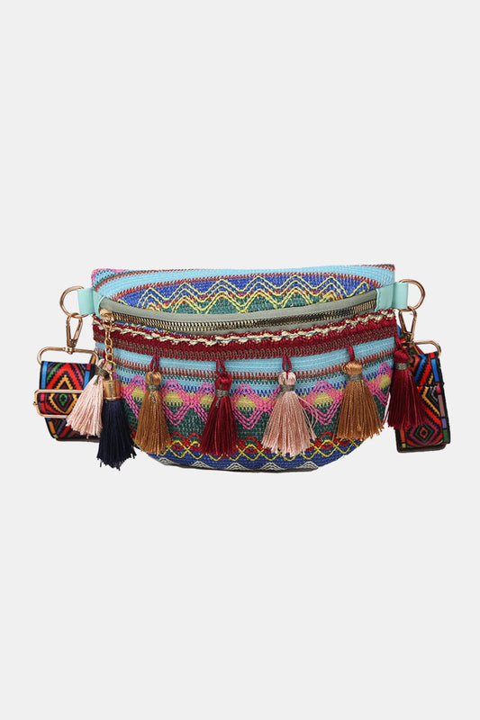 Searching For Adventure Bohemian Sling Bag with Tassels