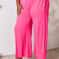 Double Take Phenomenally Me Smocked Wide Waistband Wide Leg Pants