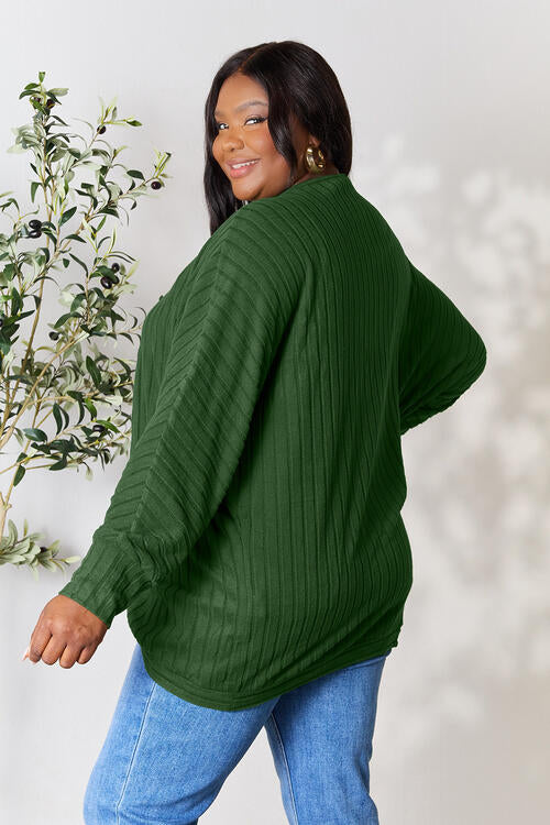 Basic Bae At First Sight Ribbed Cocoon Cardigan