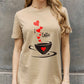 Simply Love I LOVE COFFEE Graphic Cotton Tee